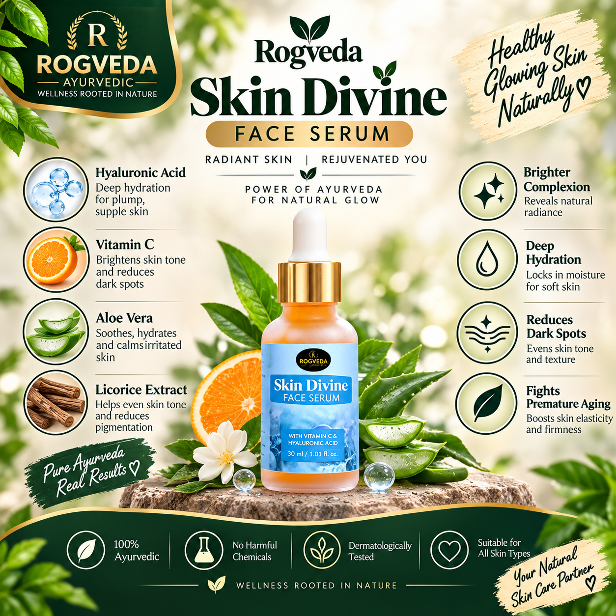 Rogveda Skin Divine Face Serum